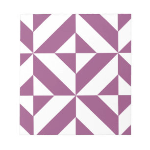 Bloco De Notas Padrão de Cubo de Deco Geométrico Quente