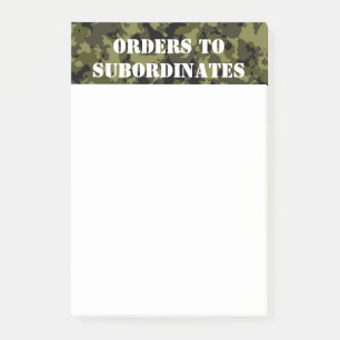 Bloco De Notas Padrão de estilo militar da Camouflage