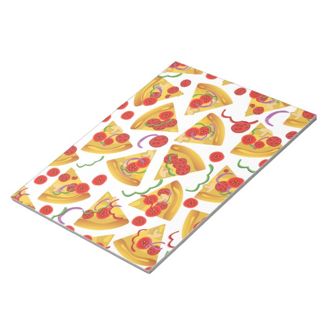 Bloco De Notas Padrão de Fatias de Pizza (Inclinado)