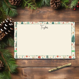 Bloco De Notas Padrão de Festas de Inverno Festivas