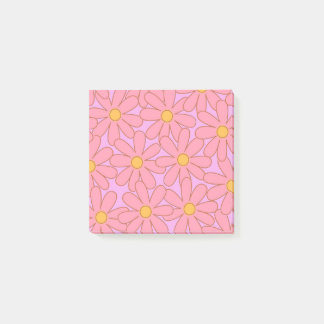 Bloco De Notas Padrão de Flor Simples, Floral Púrpura, de pré-dis