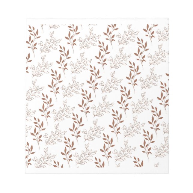 Bloco De Notas Padrão de Folha de Folha Vermelha Castanha (Frente)