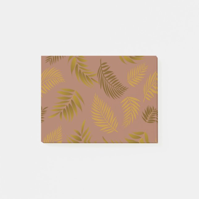 Bloco De Notas Padrão de Folhas Tropicais 15 (Frente)