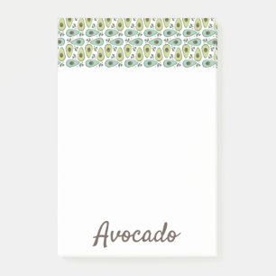 Bloco De Notas Padrão de Fruta Abacate
