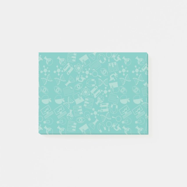 Bloco De Notas Padrão de ícones da ciência (Frente)