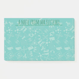 Bloco De Notas Padrão de ícones de ciência personalizados