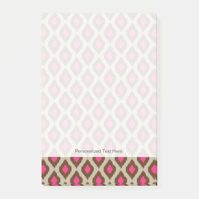 Bloco De Notas Padrão de ikat moderno (Frente)
