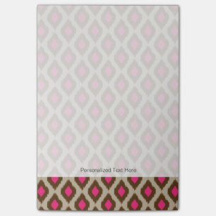 Bloco De Notas Padrão de ikat moderno