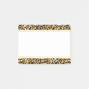 Bloco De Notas Padrão de Impressão Leopard Selvagem e Exótica