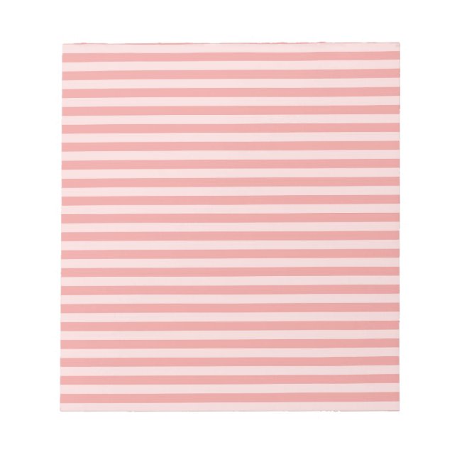 Bloco De Notas Padrão de Listras Rosa (Frente)