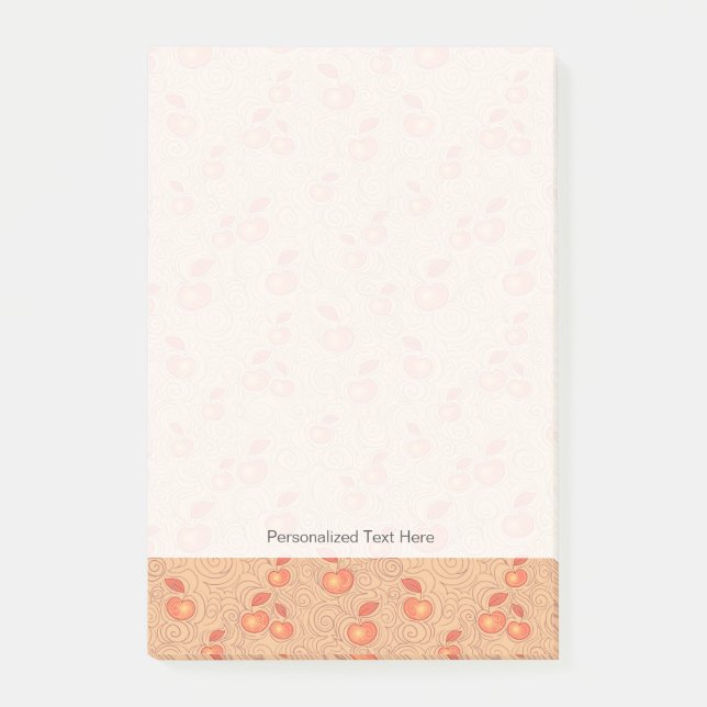 Bloco De Notas Padrão de Maçãs (Frente)