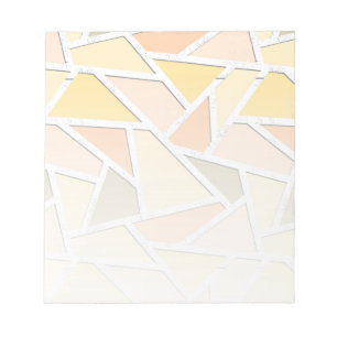Bloco De Notas Padrão de mosaico amarelo-limão