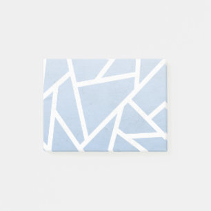 Bloco De Notas Padrão de mosaico branco e azul pálido