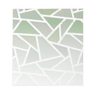 Bloco De Notas Padrão de mosaico verde-oliva