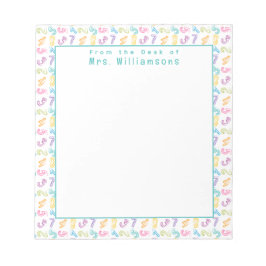 Bloco De Notas Padrão de Números Fofos - Da Mesa da Professora