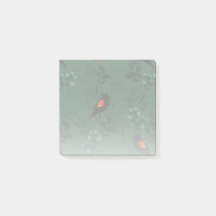 Padrão de Pássaro Negra Vermelho