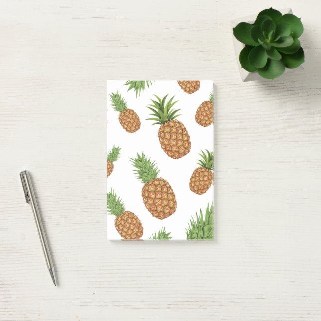 Bloco De Notas Padrão de pinheiros com aquarela 1 (Escritótio)