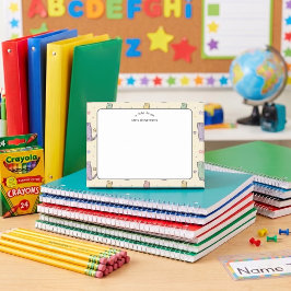 Bloco De Notas Padrão de régua pastel de apreciação de professore