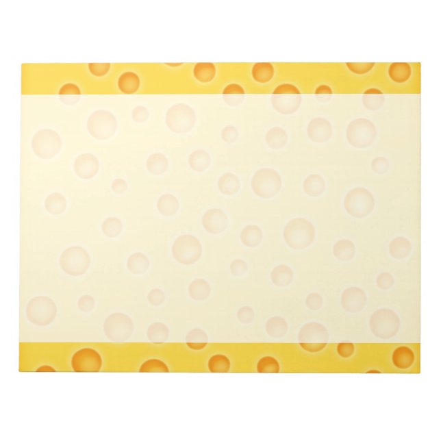 Bloco De Notas Padrão de textura de queijo suíço (Frente)