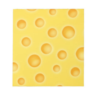 Bloco De Notas Padrão de Textura Queijosa do Queijo Suíço