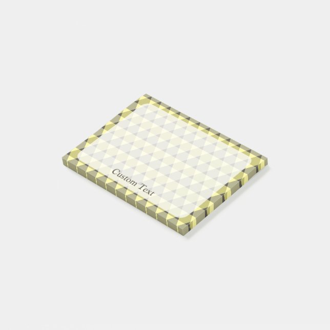 Bloco De Notas Padrão de triângulos (Inclinado)