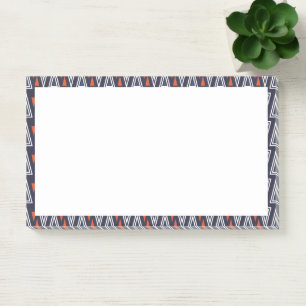 Bloco De Notas Padrão de triângulos vermelhos e vermelhos