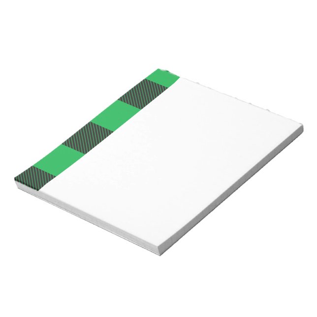 Bloco De Notas Padrão de xadrez verde (Invertido)