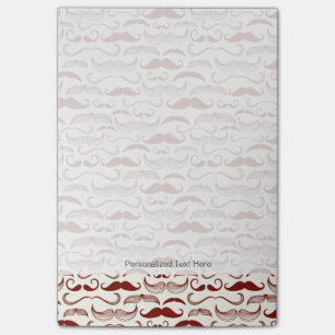 Bloco De Notas Padrão do bigode, estilo retrô 3