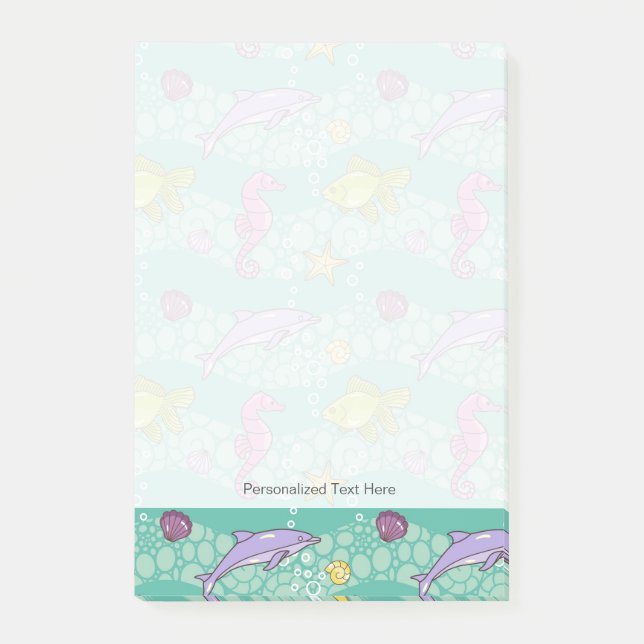 Bloco De Notas Padrão do Mar de Verão (Frente)