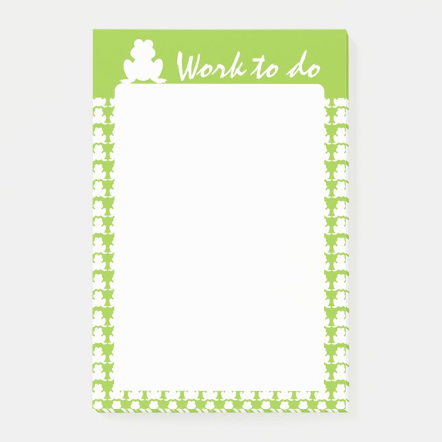 Bloco De Notas Padrão do sapo (Frente)