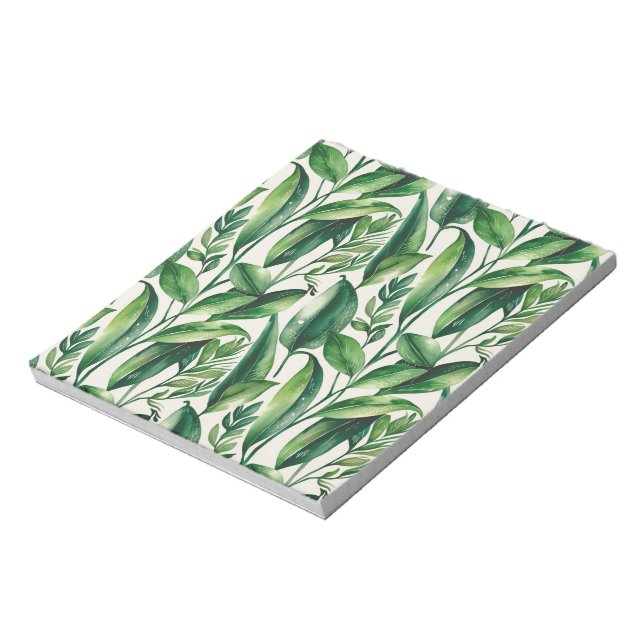 Bloco De Notas Padrão floral (Invertido)