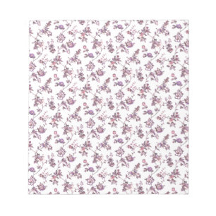 Bloco De Notas Padrão Floral