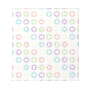Bloco De Notas Padrão floral colorido