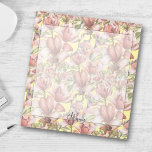 Bloco De Notas Padrão Floral Elegante Vintage Amarelo claro<br><div class="desc">Apresentando nosso Padrão Floral Elegante Vintage, Notepad Amarelo Claro, uma adição deliciosa à sua coleção de artigos de papelaria. Adorado com um encantador padrão floral vintage em tons mauve e rosa, complementado por folhas verdes exuberantes, esse bloco de notas expele elegância ao eterno. O fundo amarelo-claro adiciona um toque de...</div>