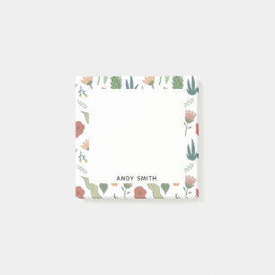 Bloco De Notas Padrão Floral Reproduzível