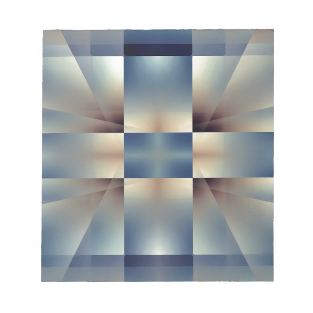 Bloco De Notas padrão geométrico abstrato (Frente)
