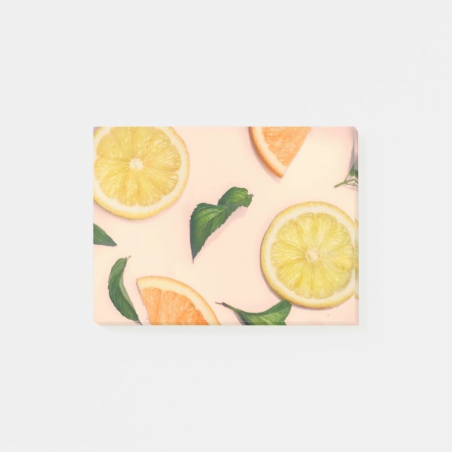 Bloco De Notas padrão pastel de fruta (Frente)
