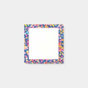 Bloco De Notas Padrão Pintado de Abstrato com Brilho
