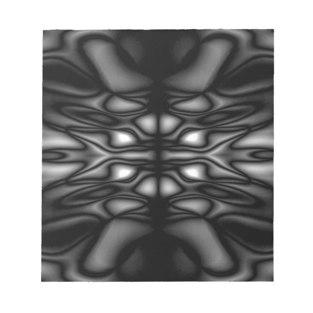 Bloco De Notas Padrão preto e branco (Frente)