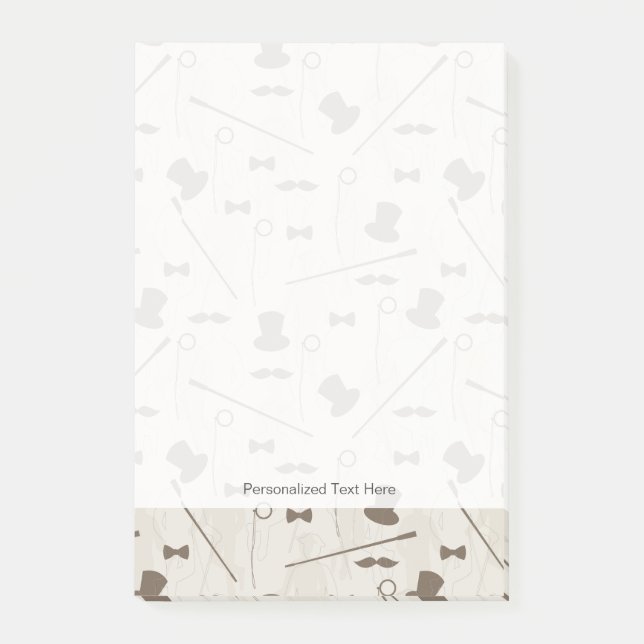 Bloco De Notas Padrão retrô para o homem 2 (Frente)