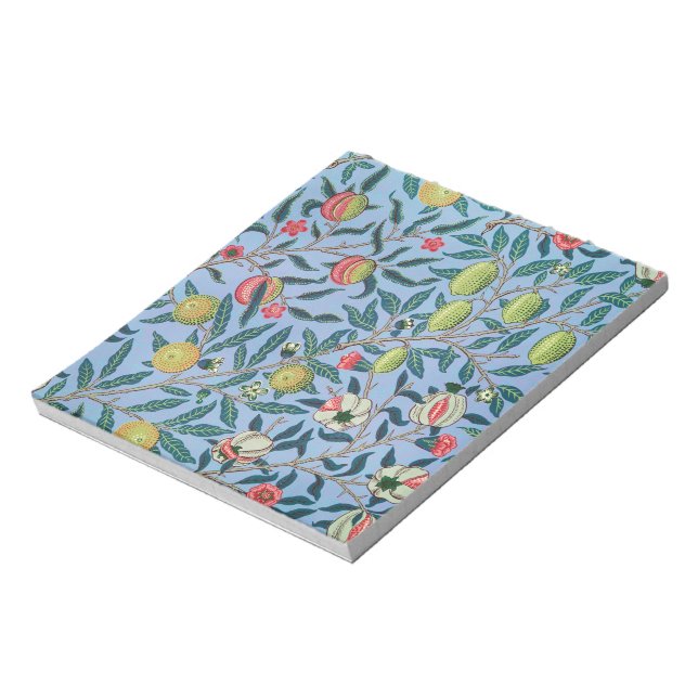 Bloco De Notas Padrão romântico por William Morris (Invertido)