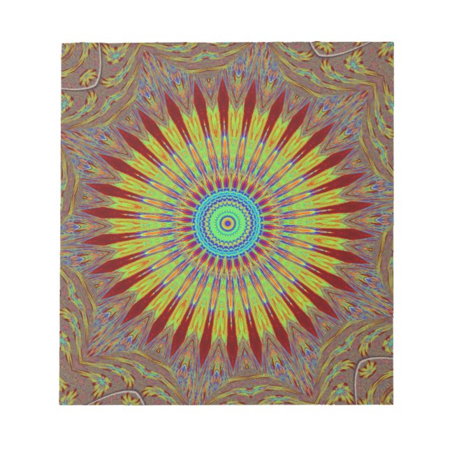 Bloco De Notas Padrão tribal africano de tapetes iranianos.jpg (Frente)