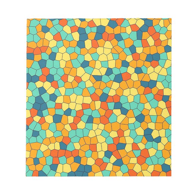 Bloco De Notas Padrão vibrante de mosaico (Frente)