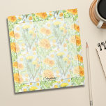 Bloco De Notas Padrão Vintage Watercolor Dandelion<br><div class="desc">Apresentando nosso Notepad Padrão de Dandelion de Aquarela Vintage, um encantador acréscimo à sua coleção de artigos de papelaria. Delicadamente trabalhado com um padrão caprichoso de dandéliões aquosos e suas sementes brilhando suavemente no vento, esse bloco de notas captura a essência da elegância botânica vintage. As suaves matizes de amarelo,...</div>