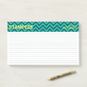 Bloco De Notas Padrão Xadrez Verde Água Amarelo Colorido