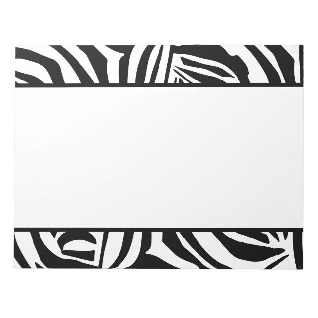 Bloco De Notas Padrão zebra (Frente)