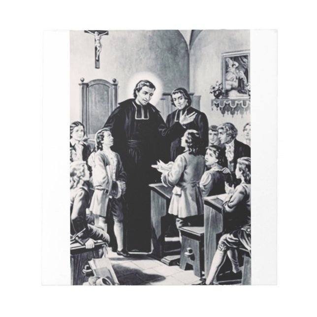 Bloco De Notas padre francês santo Louis de Montfort (Frente)