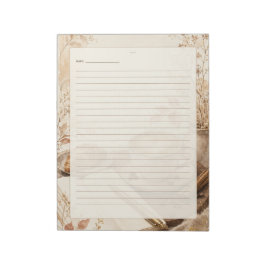 Bloco De Notas Página de Pensamentos da Manhã (Tema Café)