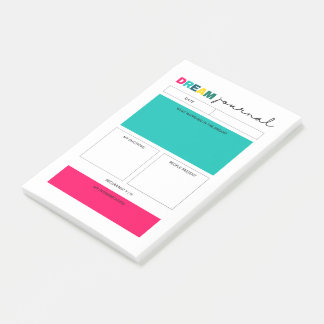 Bloco De Notas Página Diário do Dream Planner