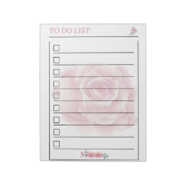 Bloco De Notas Página do planejador de lista de tarefas Gentle Ro